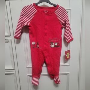 💥 3/$24 NWT Little‎ Me Chirstmas Footie Pajamas